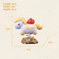 Cute capybara spring bobblehead with red apple and gold coin base for desk decor - Safe and Sound Horse (80264)