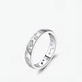 Eleganter S925 Sterling Silber Ring mit unregelmäßigen runden und Baguette-Zirkonia - US Größe 5 / 925 Sterlingsilber