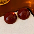 Silver Pin - Red Smooth Surface