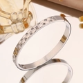 【209】silver Waffle Bracelet