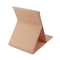 Roze opvouwbare PU-leren make-upspiegel met een stabiele driehoekige standaard - Groot 150*204mm / Fris Roze