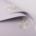 Waterproof vintage floral wrapping paper in light purple for bouquet flower arrangements - Mountain Flowers / Taro Purple