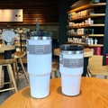 White matte stainless steel insulated tumblers in 20oz and 30oz sizes with lids - 30oz/900ML / Screw Lid Straw Style / White