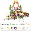 265PCS colorful magnetic tile race track building blocks set for children's DIY play - 265PCS (English Color Box)