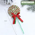 Grande lecca-lecca natalizio colorato da appendere con fiocco rosso, decoro da 31 cm - Lecca-Lecca Grande - Multicolore