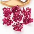 Artificial deep rose red hydrangea flower heads for DIY hair accessories and wedding decor - Burgundy