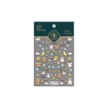 Stickers à ongles en relief lapin et ours avec motifs arc-en-ciel modèle TS-1547 - Contrat de Lapin et d'Ours / TS-1547 Nouveau Relief