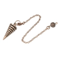 Retro Bronze Dowsing Pendel mit vierlagigem Spiral-Konus-Design für Meditation - Stil 11
