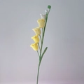 Handmade crochet lily of the valley bouquet in yellow and white yarn for gift decor - Single Stem Finished / Gradient Yellow