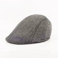 One Size Herringbone Gray White