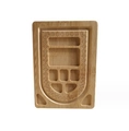Natural pine wood jewelry beading design board tray with measurement scales - Style A Bead Design Board