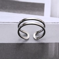 Minimalist Double Layer Stainless Steel Ring