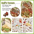 3D DIY scene stickers kit with Dali Tavern theme featuring PET transparent decals - Dali's Tavern
