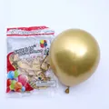 Pack of 10 metallic gold latex balloons for festive party decorations and balloon arches - 10 Inch 1.8g Gold 50Pcs/Pack