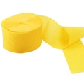 Bright yellow crepe paper streamer roll for party decoration and DIY crafts - Yellow