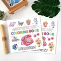 Aesthetic Art coloring book with bold and easy illustrations for children and adults - Aesthetic Art (TS04-Aesthetic Art)