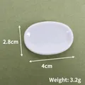 Mini vassoio ovale bianco accessorio per casa delle bambole 4x2,8cm per fai da te - N. 21 (4x2.8cm) / Bianco