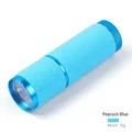 Peacock blue portable mini UV nail lamp with non-slip silicone grip and lightweight design - Blue Flashlight Nail Lamp