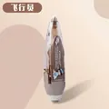 Pen-style correction tape with pilot cartoon pattern and PET transparent film core - Cartoon Brown