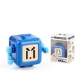 Robot giocattolo antistress blu a forma di cubo con confezione su sfondo bianco - Robot Blu (666-9)
