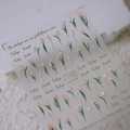Stickers ongles 3D relief tulipes MN-248F aux motifs floraux rose doux et feuilles - Tulipe Orange Rose Relief (MN-248-New Relief)