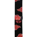 Black Milanese loop strap with red cloud pattern and magnetic clasp for Apple Watch - 43 Black Background Totem / 38/40/41/42mm
