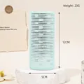 Light blue self-grip hair roller 12cm height on white stone base for hair styling - 12cm / Green