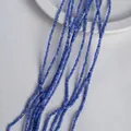 Strands of 2mm bright blue cat eye stone beads for DIY jewelry making and necklaces - 2mm / Aquamarine