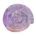 Purple holographic PVC spiral swirls for party ceiling decoration in a glossy finish - Laser Single Spiral-Pink (6pcs/pack)