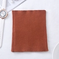 Cache-cou en cachemire tricoté rouge brique avec texture côtelée et accessoires de mode - Caramel