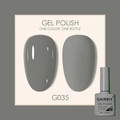 7.5ml soak-off gel nail polish in medium grey G035 with glossy and matte finish - Gray (035)