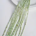 Natural light green rondelle stone beads for handmade DIY jewelry bracelets making - 3mm / Mint