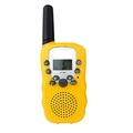 Walkie talkie RT-388 portátil para niños en color amarillo con pantalla LCD clara - Amarillo
