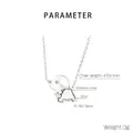 Macro detail of elephant pendant with white shell inlay and sparkling zircon eye - Steel Color (KN290918-GC)