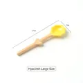 Grande cucchiaio da dessert in ceramica tulipano giallo con manico lungo 17 cm - Grande / Giallo
