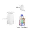 Silicone quicksand bottle mold set with stopper for DIY crystal epoxy resin crafts - Rectangular Drift Bottle (With Stopper)