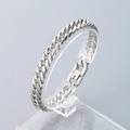 Panzerarmband aus Edelstahl mit Faltverschluss auf einem Displayständer - 9.5mm Breite 20cm Länge (KB189116-Z)