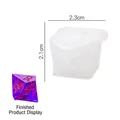 Moule en silicone pour dés polyédriques D10 avec échelles numériques pour résine DIY - Dés n° 9