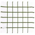 White and green checkered waffle weave kitchen tea towel in 100% soft pure cotton - Green Check