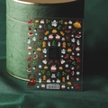5D Christmas nail decals with cartoon Santa and reindeer patterns style TS-233 - Cartoon Christmas (TS-233)