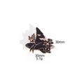 Halloween witch hat enamel brooch with cat and flowers in black and gold finish - Wizard Hat Cat Style (M165#1)