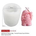 Santa Claus silicone mold for Christmas candles with specific size and weight data - Santa Claus H-0092
