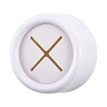 Gancio adesivo bianco minimalista per asciugamani con inserto in silicone per parete - Tutto Bianco