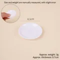 Miniature white 4.1cm round plate for dollhouse DIY kitchen scene decor - 4cm Round Plate