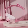 Pink smart interactive laser pet collar toy with adjustable silicone strap for active cats - Laser Collar / Pink