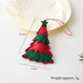 Christmas tree felt ornament in red and green with dimensions 11.5cm by 7.5cm - Green and Red Christmas Tree