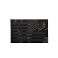 Tactical Multicam Black US flag patch with laser-cut IR reflection and 3D silicone texture - Black Camo (Right)