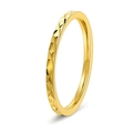 Minimalist 18K gold plated clover pattern ring in durable 1.5mm stainless steel - US 5 / Gold
