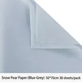 Translucent blue-grey tissue paper for flower wrapping 50x70cm, pack of 38 sheets - 50*70cm (38 Sheets/Pack) / Blue Gray