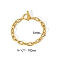 Toggle Clasp Flat Chain Style (TB5009)